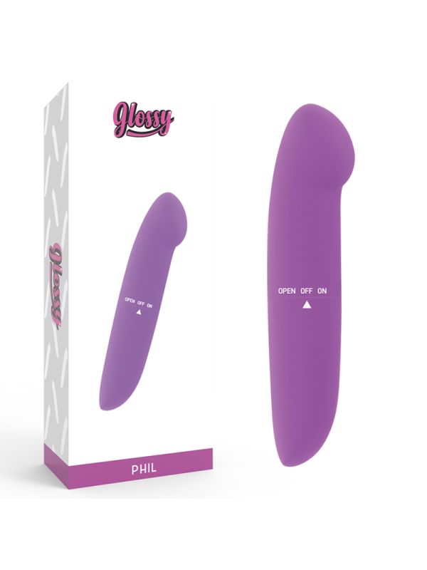 GLOSSY PHIL VIBRATOR LILA