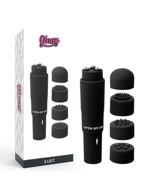 GLOSSY POCKET KURT MASAJEADOR NEGRO