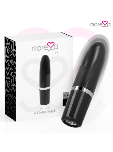 MORESSA IVY MASAJEADOR SIMULADOR LABIAL DE VIAJE NEGRO