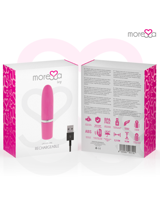 MORESSA IVY MASAJEADOR SIMULADOR LABIAL DE VIAJE ROSA