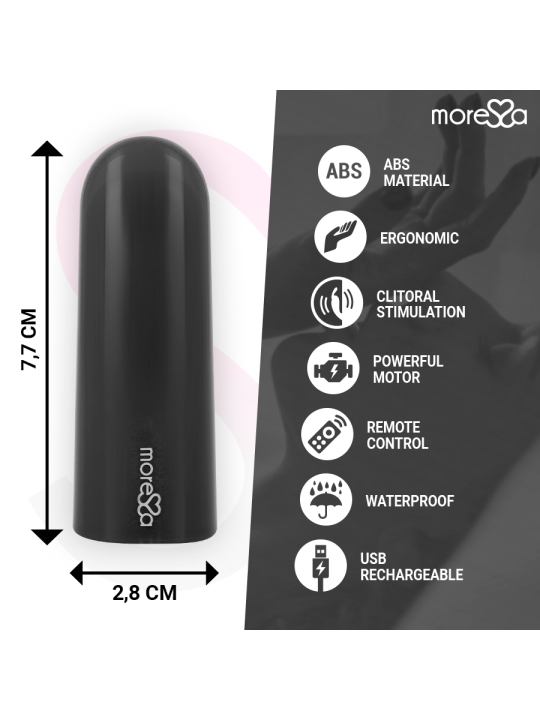 MORESSA NIX POTENTE VIBRADOR MULTI JUEGOS CONTROL REMOTO NEGRO