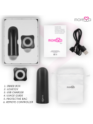 MORESSA NIX POTENTE VIBRADOR MULTI JUEGOS CONTROL REMOTO NEGRO