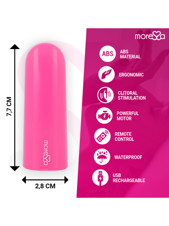 MORESSA NIX POTENTE VIBRADOR MULTI JUEGOS CONTROL REMOTO ROSA