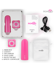MORESSA NIX POTENTE VIBRADOR MULTI JUEGOS CONTROL REMOTO ROSA