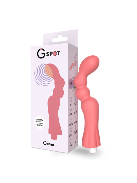 G SPOT GOHAN VIBRADOR PUNTO G LIGHT RED
