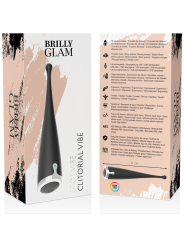 BRILLY GLAM SPOT VIBE VIBRADOR CLITORIAL ORGASMICO SILICONA NEGRO