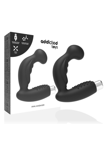 ADDICTED TOYS VIBRADOR PROSTATICO RECARGABLE MODEL 3 NEGRO