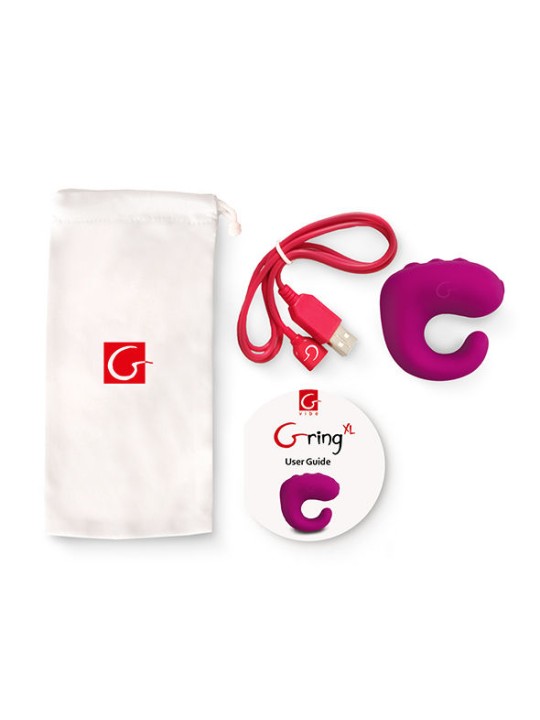 G VIBE FUN TOYS GRING ANILLO VIBRADOR XL SWEET RASPBERRY