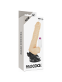 BASECOCK VIBRADOR REALISTICO CONTROL REMOTO NATURAL CON TESTICULOS 195 CM O 4 CM