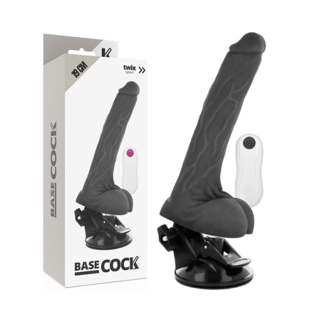 BASECOCK VIBRADOR REALISTICO CONTROL REMOTO NATURAL 19 CM O 4 CM