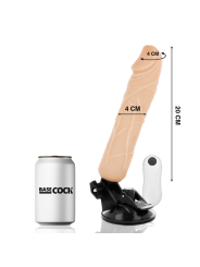 BASECOCK VIBRADOR REALISTICO CONTROL REMOTO NATURAL 20 CM O 4 CM