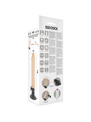 BASECOCK VIBRADOR REALISTICO CONTROL REMOTO NATURAL 20 CM O 4 CM