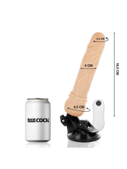 BASECOCK VIBRADOR REALISTICO CONTROL REMOTO NATURAL 195 CM O 4 CM