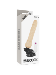 BASECOCK VIBRADOR REALISTICO CONTROL REMOTO NATURAL 195 CM O 4 CM