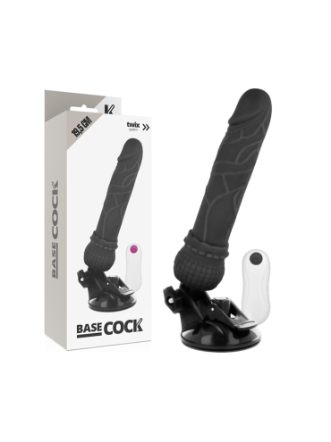 BASECOCK VIBRADOR REALISTICO CONTROL REMOTO NATURAL 195 CM O 4 CM