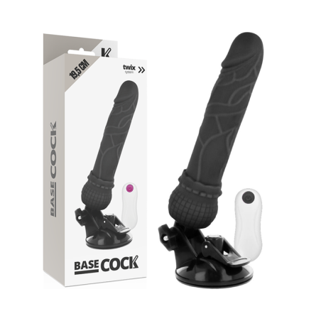 BASECOCK VIBRADOR REALISTICO CONTROL REMOTO NATURAL 195 CM O 4 CM