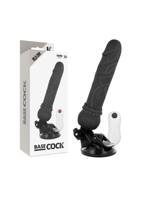 BASECOCK VIBRADOR REALISTICO CONTROL REMOTO NATURAL 195 CM O 4 CM