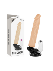 BASECOCK VIBRADOR REALISTICO CONTROL REMOTO NATURAL 21 CM O 4 CM
