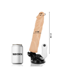 BASECOCK VIBRADOR REALISTICO CONTROL REMOTO NATURAL 21 CM O 4 CM