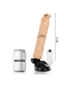 BASECOCK VIBRADOR REALISTICO CONTROL REMOTO NATURAL 21 CM O 4 CM