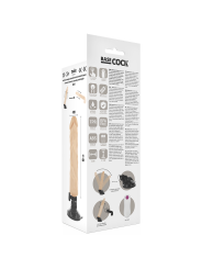 BASECOCK VIBRADOR REALISTICO CONTROL REMOTO NATURAL 21 CM O 4 CM