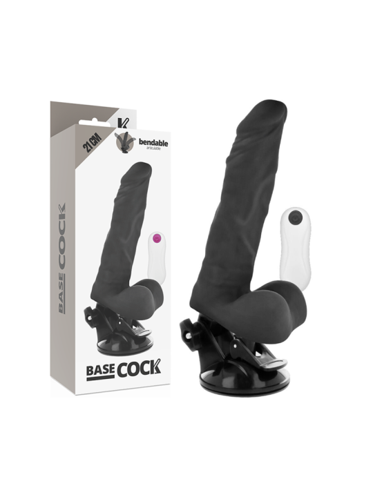 BASECOCK VIBRADOR REALISTICO ARTICULABLE CONTROL REMOTO NATURAL 21 CM O 5 CM