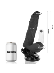 BASECOCK VIBRADOR REALISTICO ARTICULABLE CONTROL REMOTO NATURAL 21 CM O 5 CM