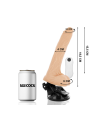 BASECOCK VIBRADOR REALISTICO ARTICULABLE CONTROL REMOTO NATURAL 185 CM O 4 CM