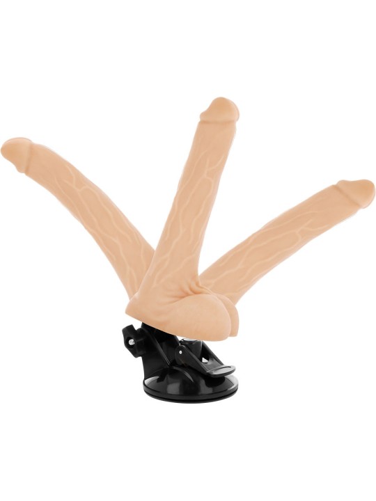BASECOCK VIBRADOR REALISTICO ARTICULABLE CONTROL REMOTO NATURAL 185 CM O 4 CM