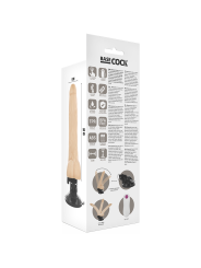 BASECOCK VIBRADOR REALISTICO ARTICULABLE CONTROL REMOTO NATURAL 185 CM O 4 CM