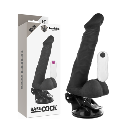 BASECOCK VIBRADOR REALISTICO ARTICULABLE CONTROL REMOTO NATURAL 20 CM O 45 CM