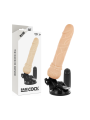 BASECOCK VIBRADOR REALISTICO CONTROL REMOTO NATURAL 195 CM O 4 CM