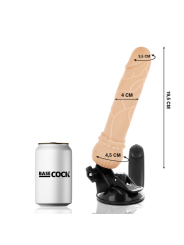 BASECOCK VIBRADOR REALISTICO CONTROL REMOTO NATURAL 195 CM O 4 CM