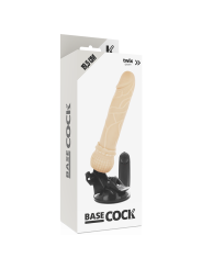 BASECOCK VIBRADOR REALISTICO CONTROL REMOTO NATURAL 195 CM O 4 CM
