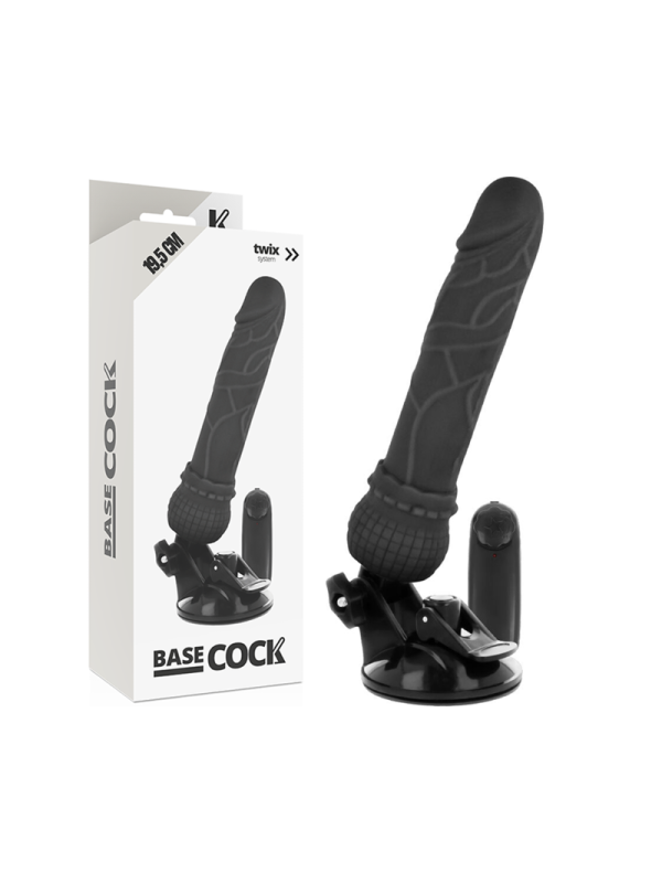 BASECOCK VIBRADOR REALISTICO CONTROL REMOTO NATURAL 195 CM O 4 CM