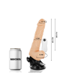 BASECOCK VIBRADOR REALISTICO CONTROL REMOTO NATURAL 185 CM O 4CM