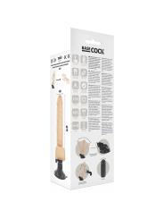 BASECOCK VIBRADOR REALISTICO CONTROL REMOTO NATURAL 185 CM O 4CM