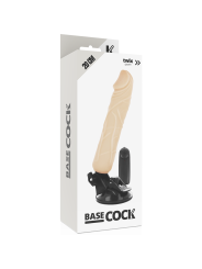 BASECOCK VIBRADOR REALISTICO CONTROL REMOTO NATURAL 20 CM O 4 CM