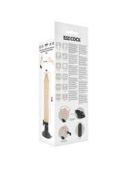 BASECOCK VIBRADOR REALISTICO CONTROL REMOTO NATURAL 20 CM O 4 CM