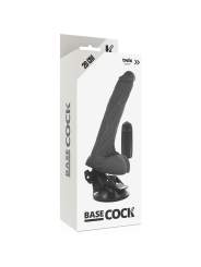 BASECOCK VIBRADOR REALISTICO CONTROL REMOTO NATURAL CON TESTICULOS 20 CM O 4 CM