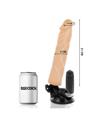 BASECOCK VIBRADOR REALISTICO CONTROL REMOTO NATURAL 21 CM O 4 CM
