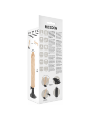 BASECOCK VIBRADOR REALISTICO CONTROL REMOTO NATURAL 21 CM O 4 CM