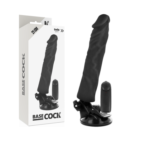BASECOCK VIBRADOR REALISTICO CONTROL REMOTO NATURAL 21 CM O 4 CM