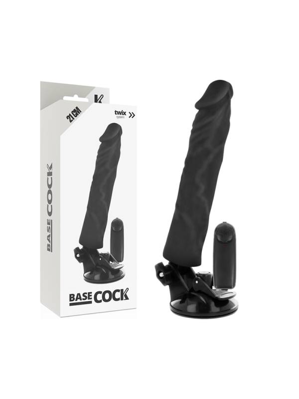 BASECOCK VIBRADOR REALISTICO CONTROL REMOTO NATURAL 21 CM O 4 CM