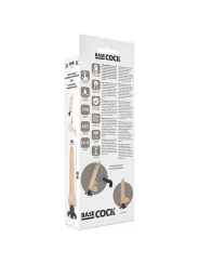 BASECOCK VIBRADOR REALISTICO 2 1 NATURAL 185 CM O 4 CM