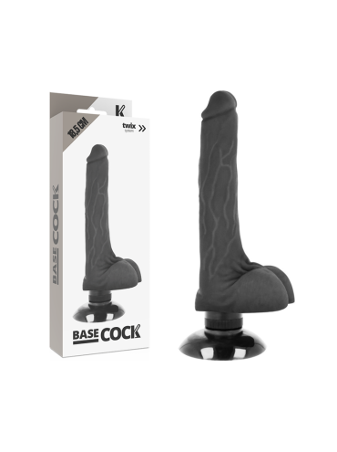 BASECOCK VIBRADOR REALISTICO 2 1 NATURAL 185 CM O 4 CM