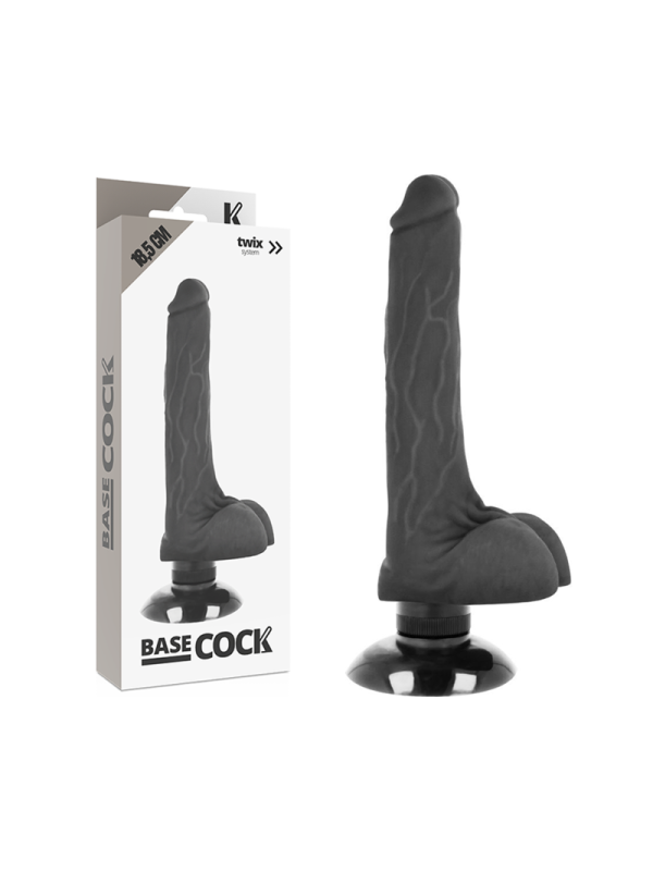 BASECOCK VIBRADOR REALISTICO 2 1 NATURAL 185 CM O 4 CM