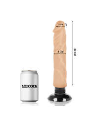 BASECOCK VIBRADOR REALISTICO 2 1 NATURAL 20 CM O 4 CM