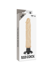 BASECOCK VIBRADOR REALISTICO 2 1 NATURAL 20 CM O 4 CM