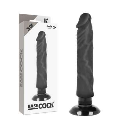 BASECOCK VIBRADOR REALISTICO 2 1 NATURAL 20 CM O 4 CM